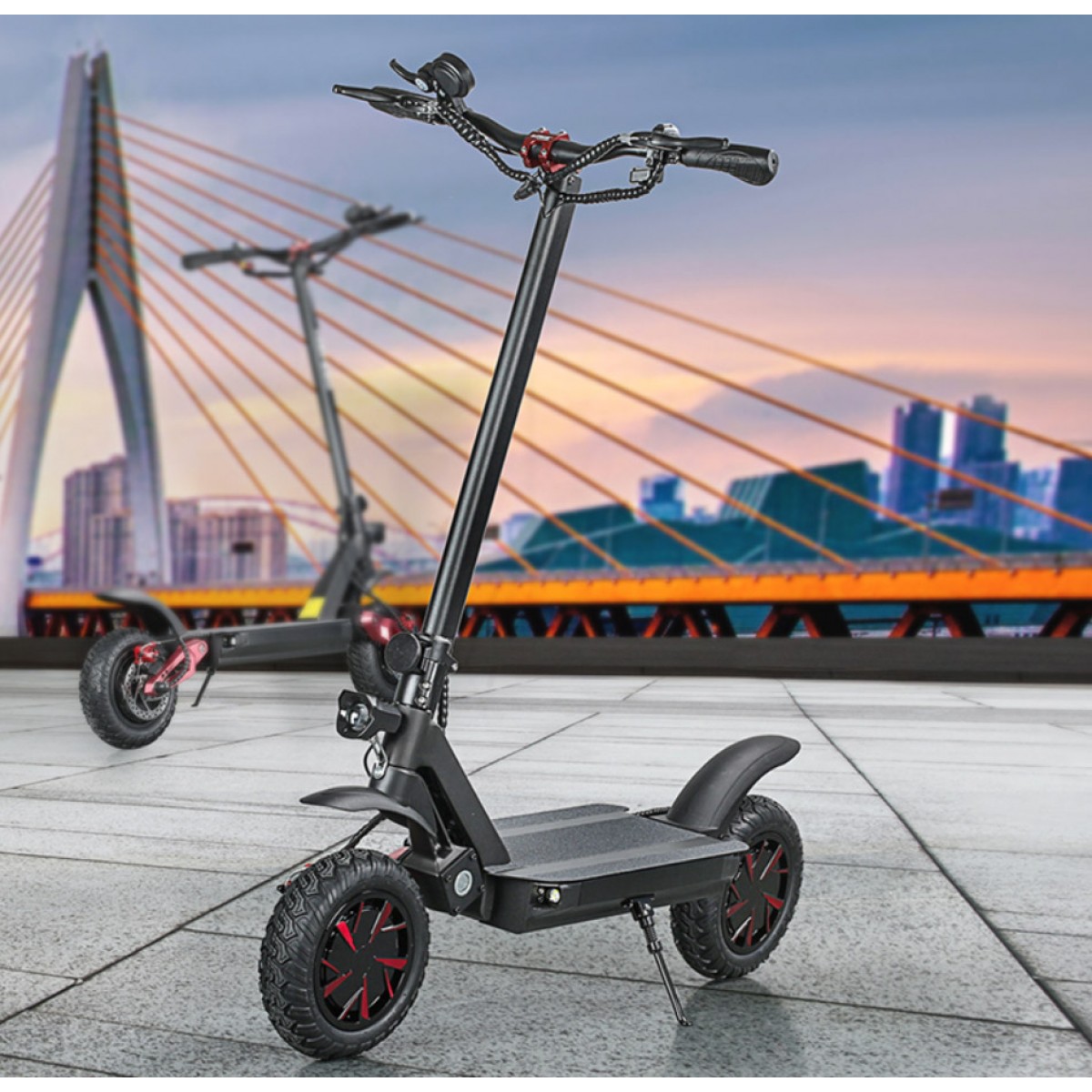 Terénna elektrická kolobežka AERIUM Ecorider 3600 W Dual čierna