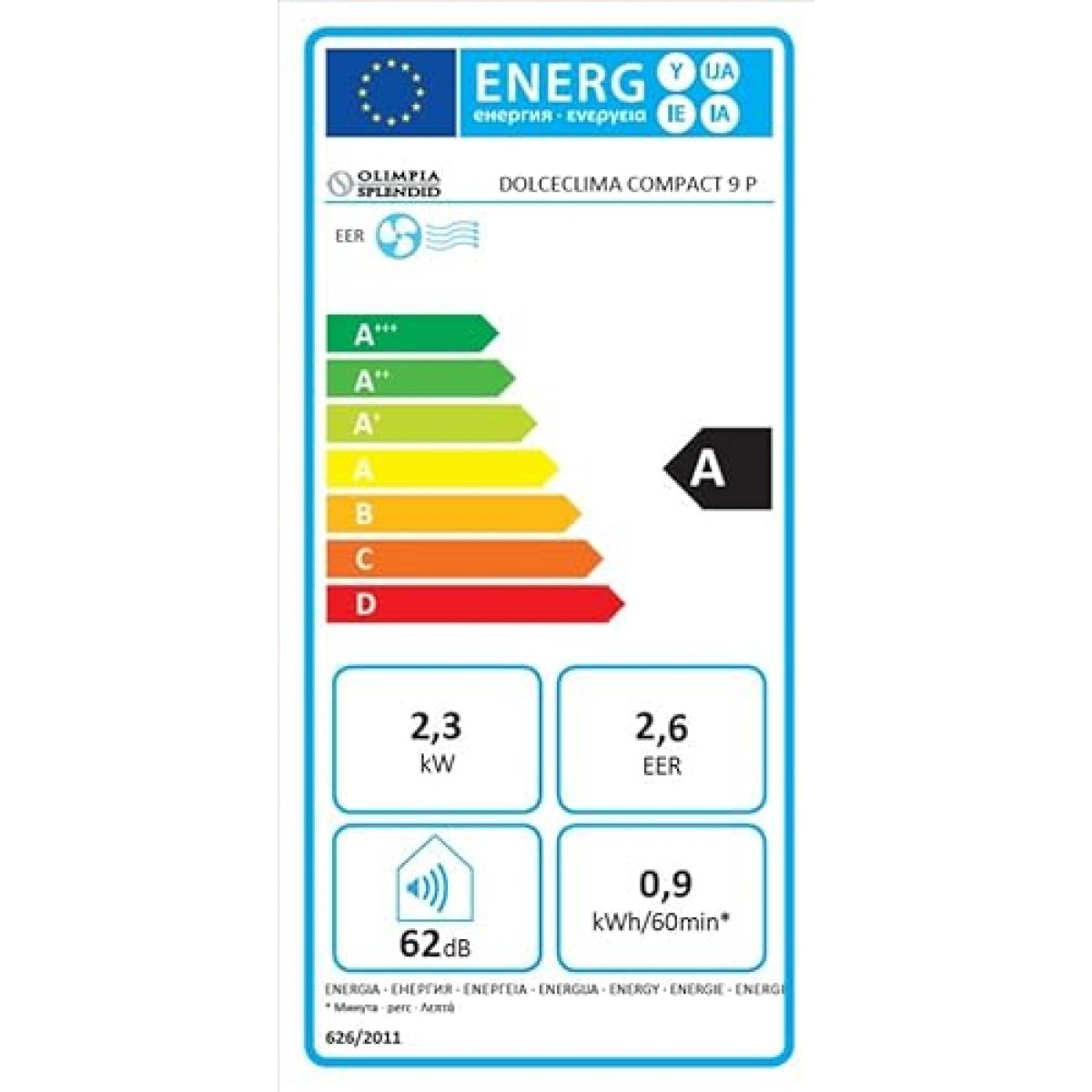 Mobilná klimatizácia Olimpia Splendid Compact 9P
