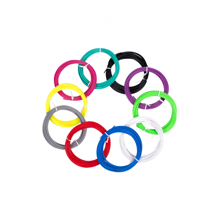 Náhradné filamenty AERIUM pre 3D perá 1,75 mm PLA 5 metrov × 10 farieb