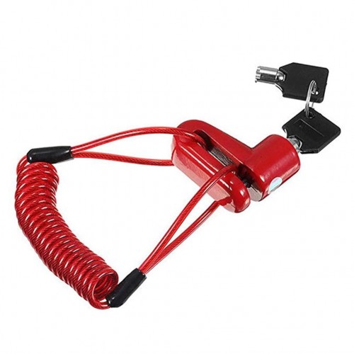Zámok na kolobežku AERIUM DL mini červený