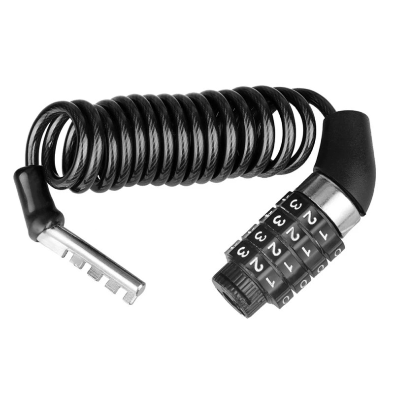 Zámok na kolobežku AERIUM 4DIGIT mini čierny Recenzia