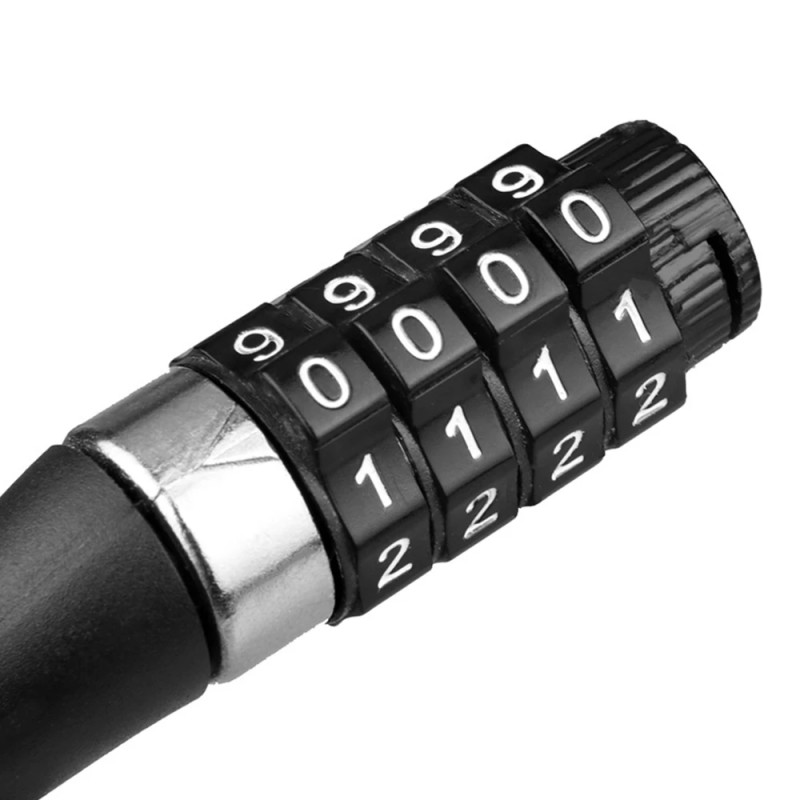 Zámok na kolobežku AERIUM 4DIGIT mini čierny