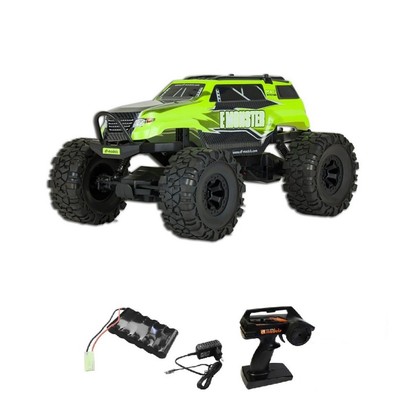 RC auto DF MODELS Crawler E Monster (1:10) - zelená