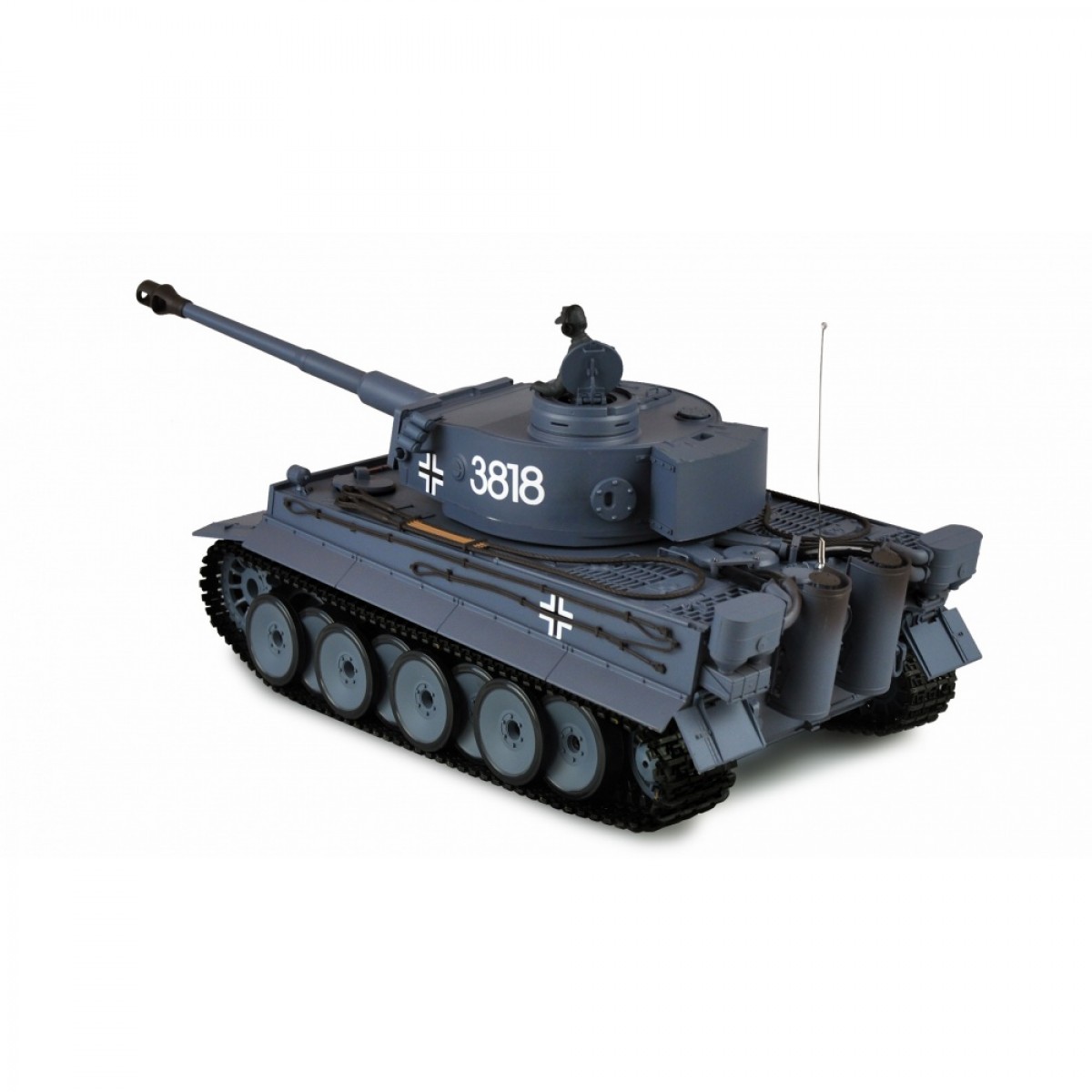 RC tank AMEWI TIGER IR+BB (1:16) - sivý