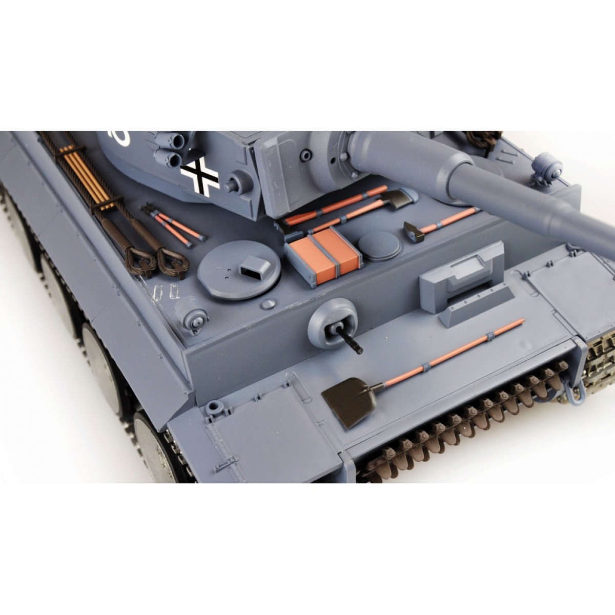 RC tank AMEWI TIGER IR+BB (1:16) - sivý