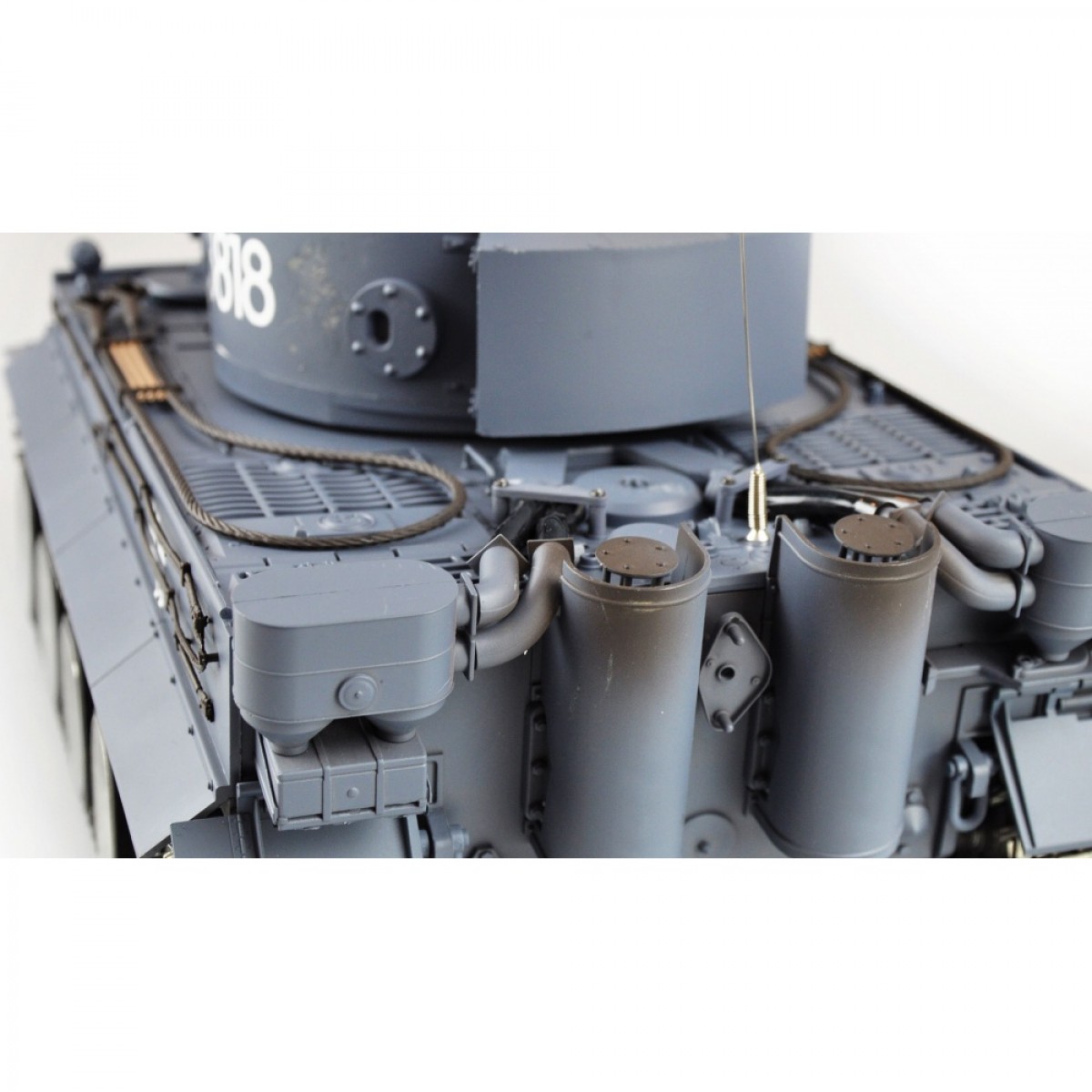 RC tank AMEWI TIGER IR+BB (1:16) - sivý