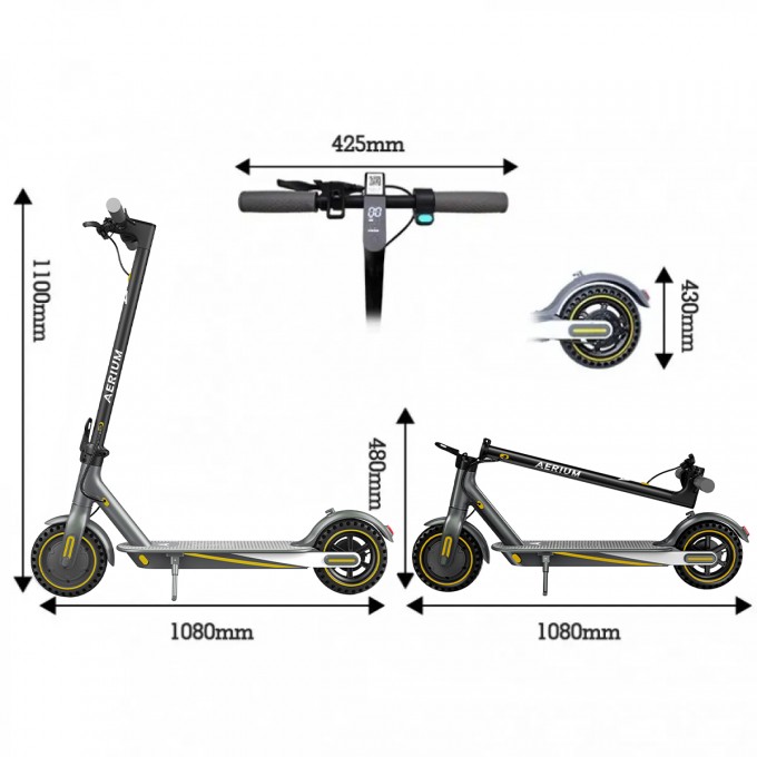 Elektrokolobežka AERIUM T350 PRO čierna