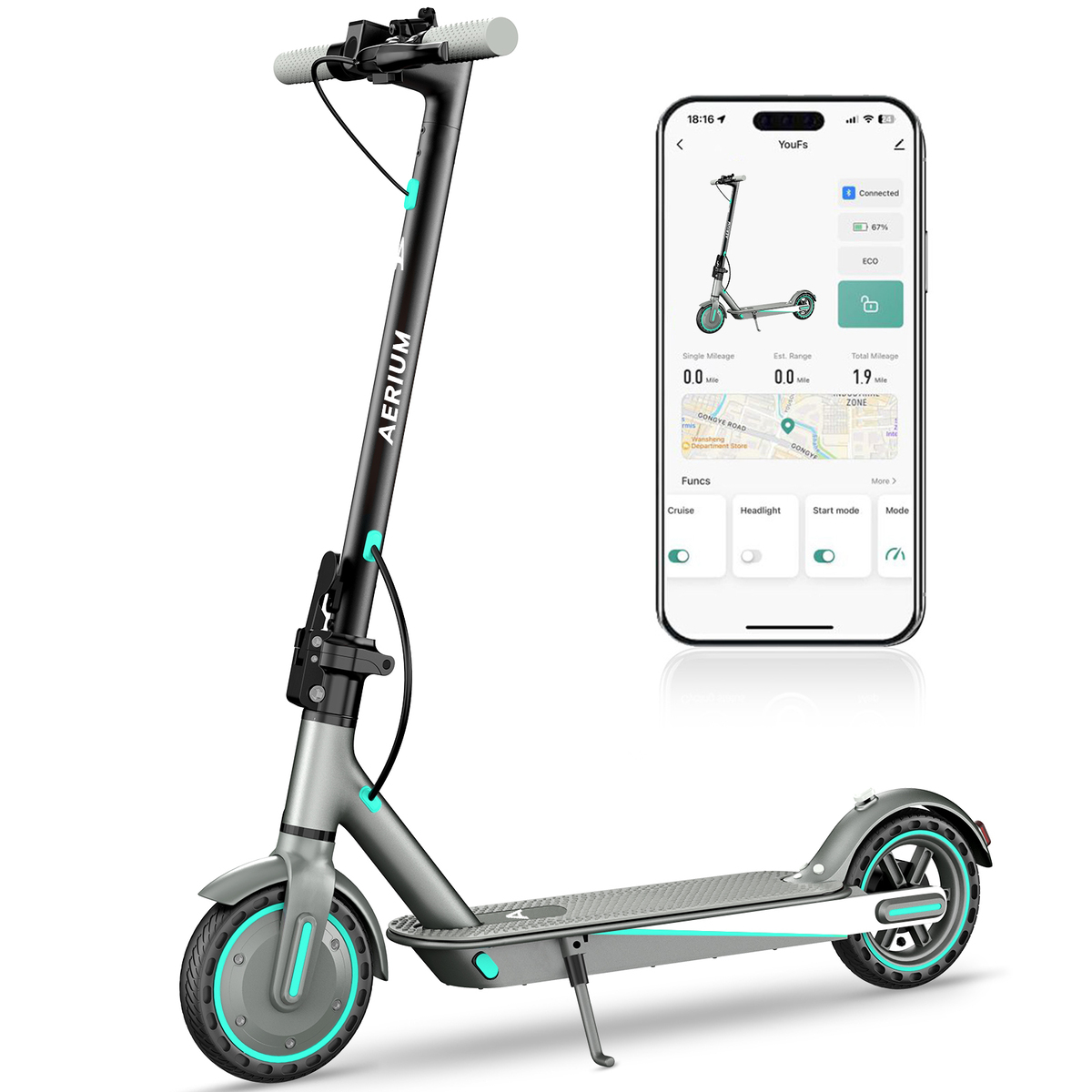 Elektrokolobežka AERIUM T350 PRO modrá Recenzia