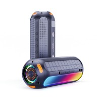 Prenosný Bluetooth reproduktor so solárnym panelom AERIUM T5000 LED TWS