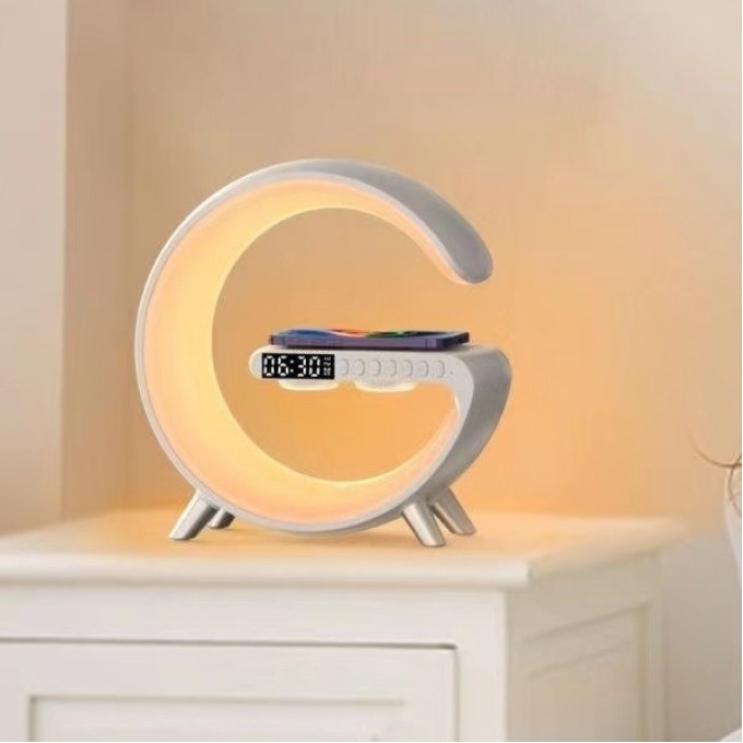 Bluetooth reproduktor s bezdrôtovou nabíjačkou AERIUM W15 LED APP biely
