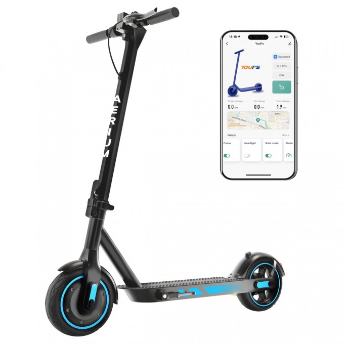 Elektrokolobežka AERIUM MaxRide T500 modrá