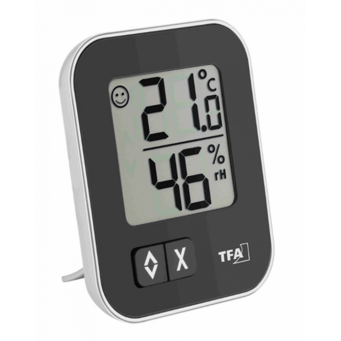 Digitálny teplomer s vlhkomerom TFA 30.5026.01 MOXX - čierny