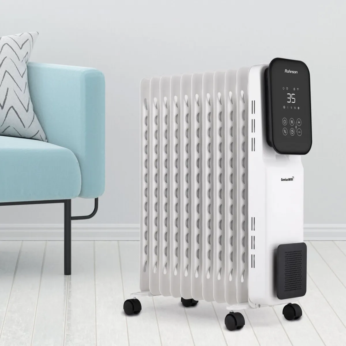 Olejový radiátor Rohnson R-2511-23 Genius Wi-Fi