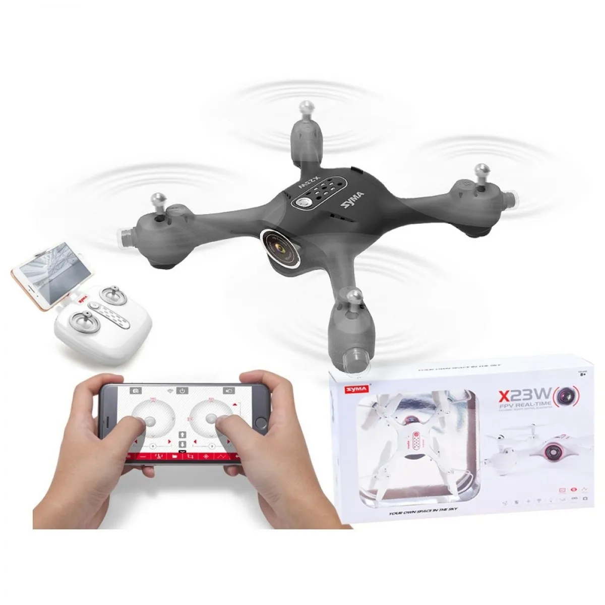 Dron Syma X23W čierna