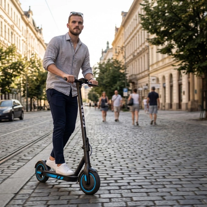 Elektrokolobežka AERIUM MaxRide T500 modrá