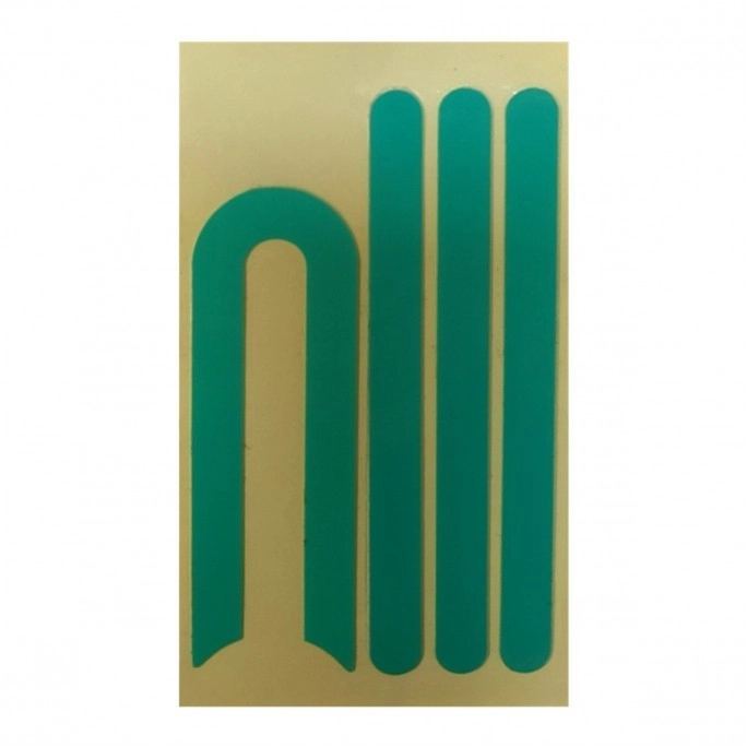 Sada náhradných samolepiacich odraziek pre elektrické kolobežky svetlomodrej farby