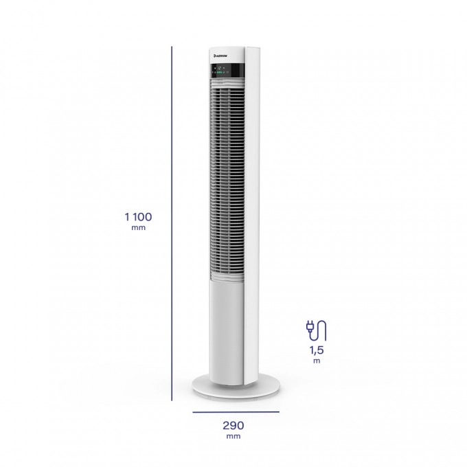 Stĺpový ventilátor AERIUM SilentTower IonWIFI AF500