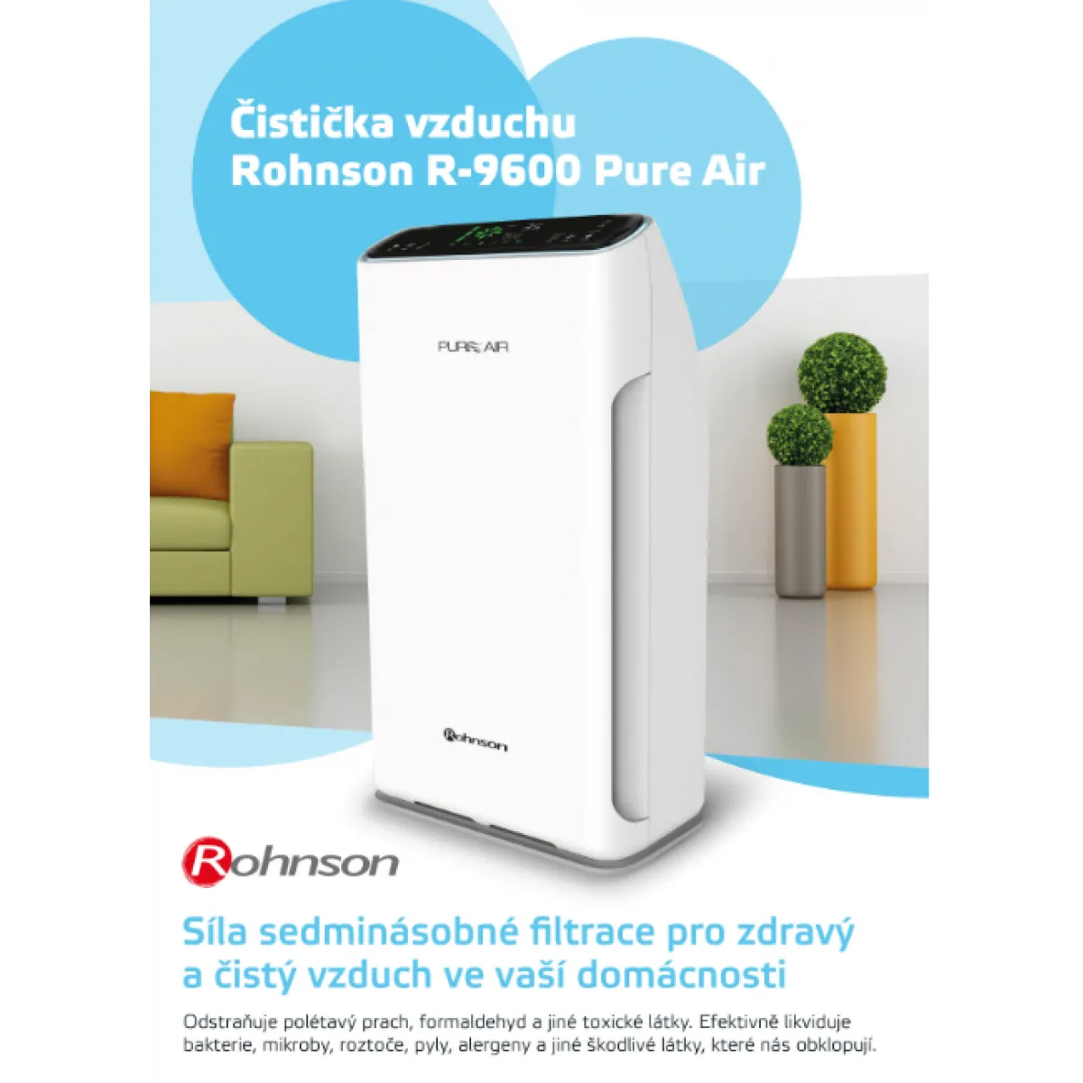 Čistička vzduchu Rohnson R-9600 PURE AIR Čistička vzduchu Rohnson R-9600 PURE AIR