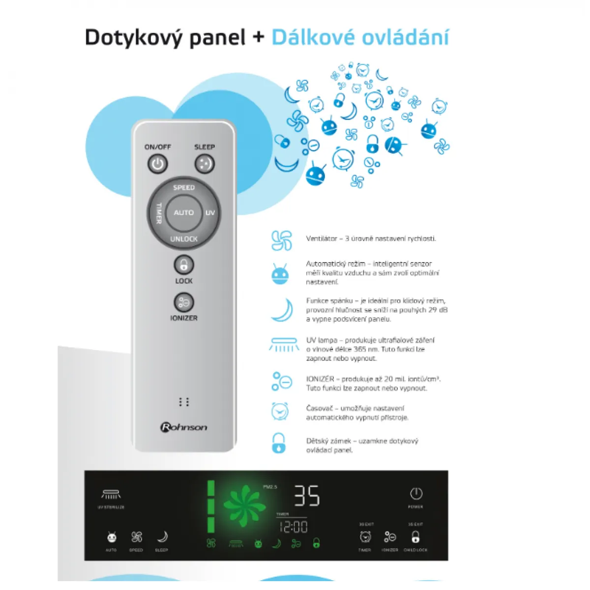 Čistička vzduchu Rohnson R-9600 PURE AIR Čistička vzduchu Rohnson R-9600 PURE AIR