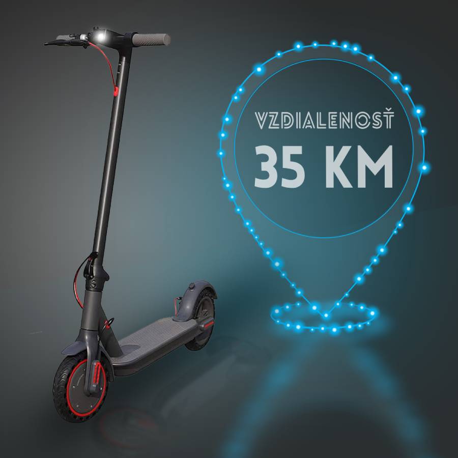  Elektrická koloběžka Aerium AovoPro Vzdialenost